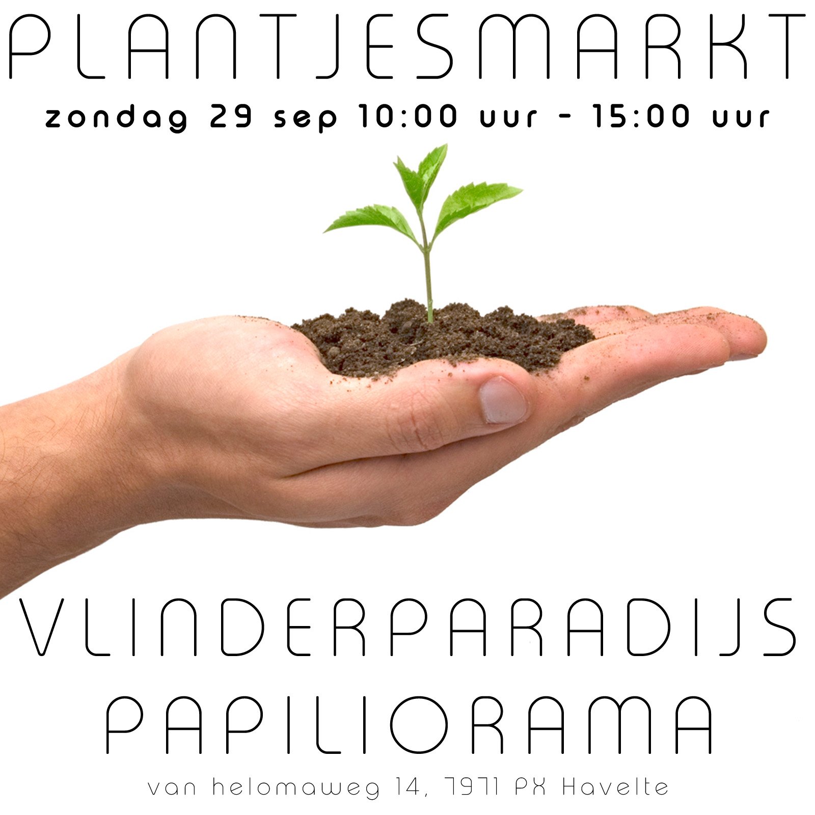 plantjesmarkt zondag 29 september